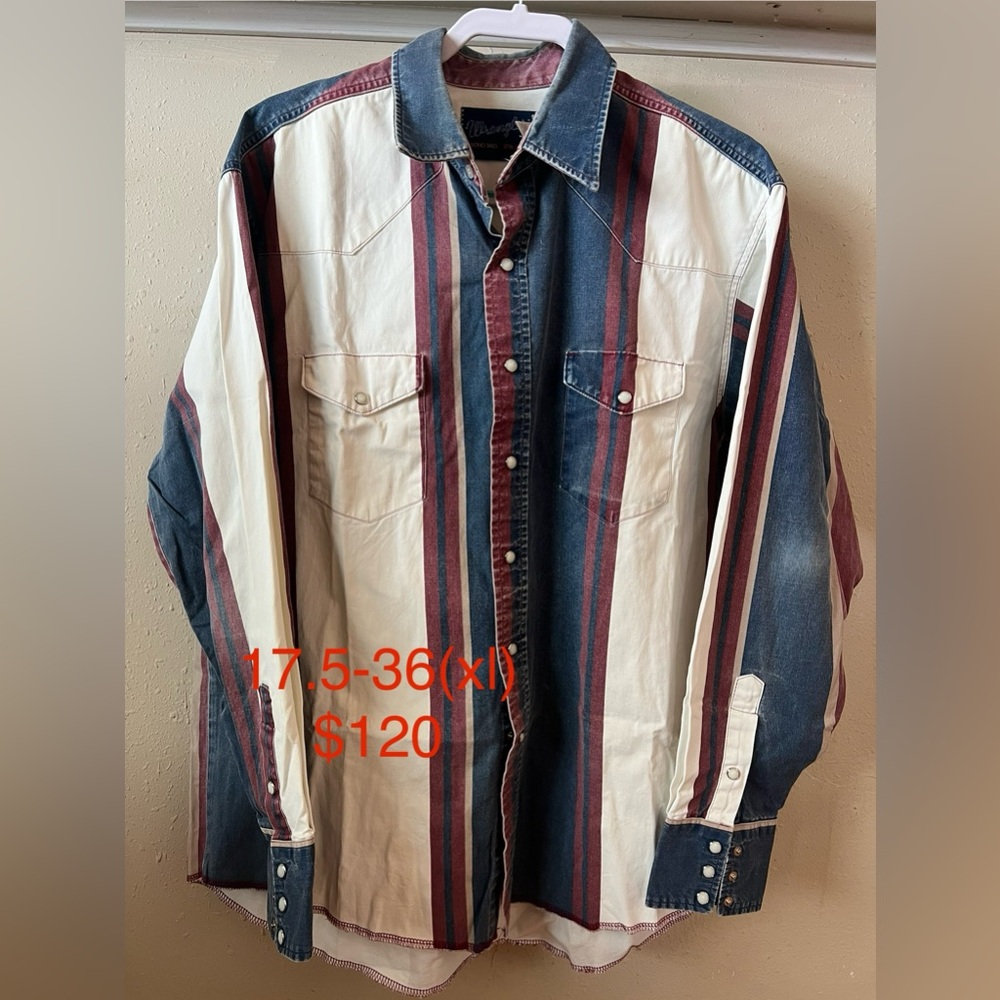 Wrangler brushpopper pearlsnap